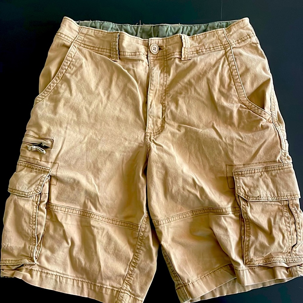 Med camel brown color cargo shorts, George brand, size 33